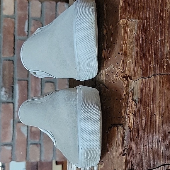 COACH SUEDE LEATHER SLIP-ON SNEAKERS - Picture 4 of 9